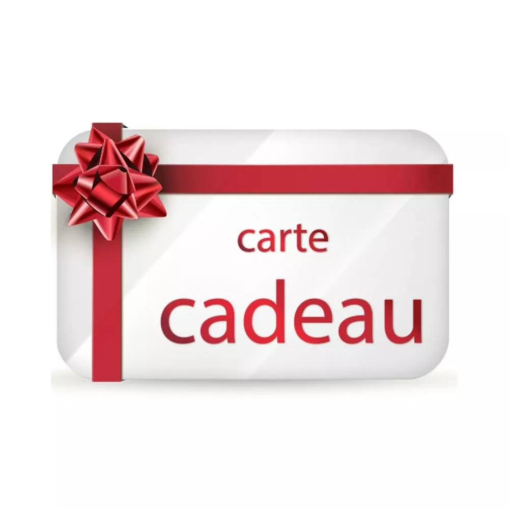 Carte cadeau Hexagone Tackle avec nœud rouge et texte « carte cadeau »