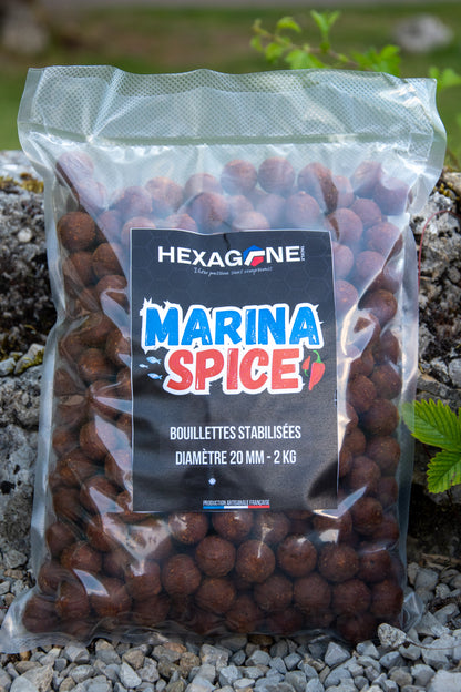 Sachet transparent de bouillettes Marina Spice HEXAGONE!, diamètre 20 mm
