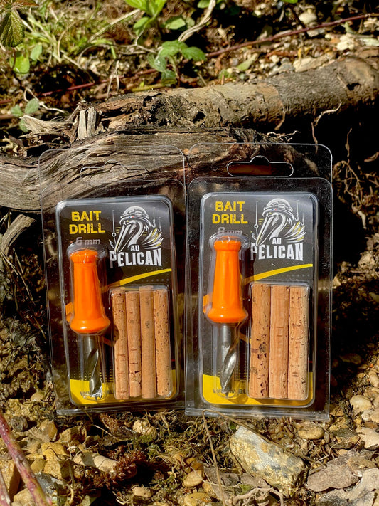 Kit de perceuse Bait Drill : 2 coffrets blister avec embouts orange et bois