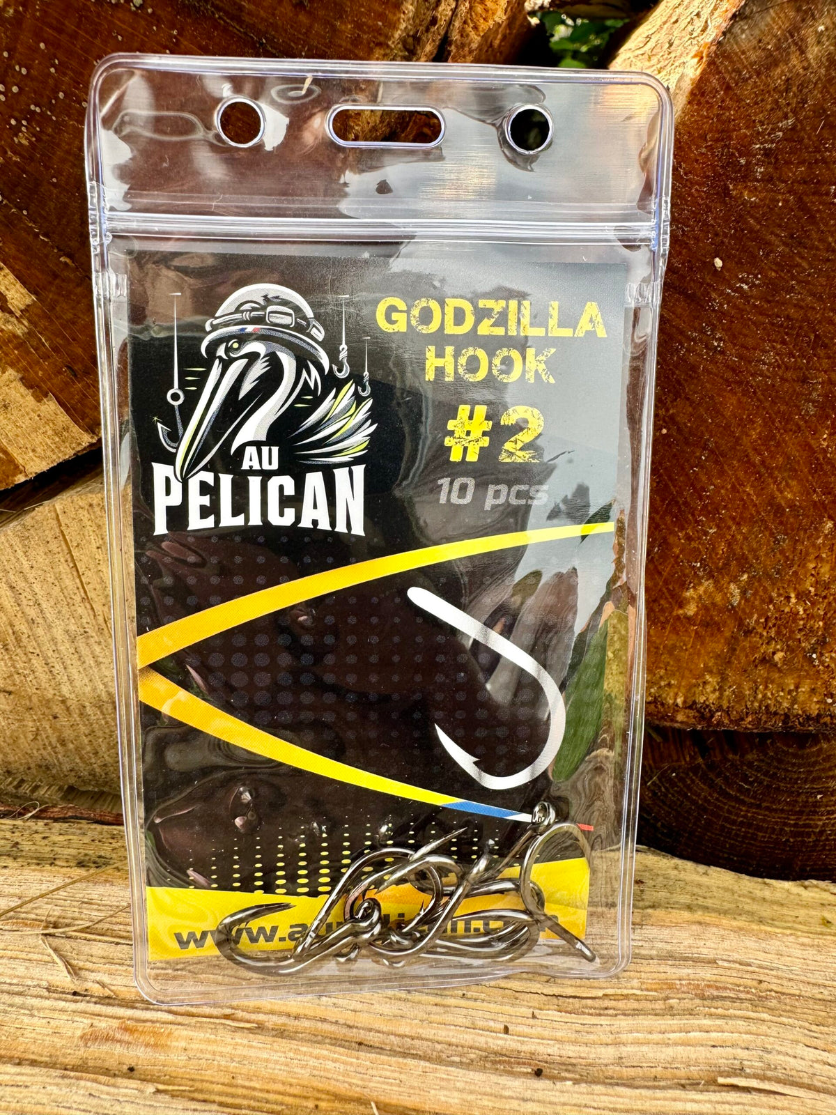 Hameçons Godzilla Hook #2 en blister transparent, 10 pièces