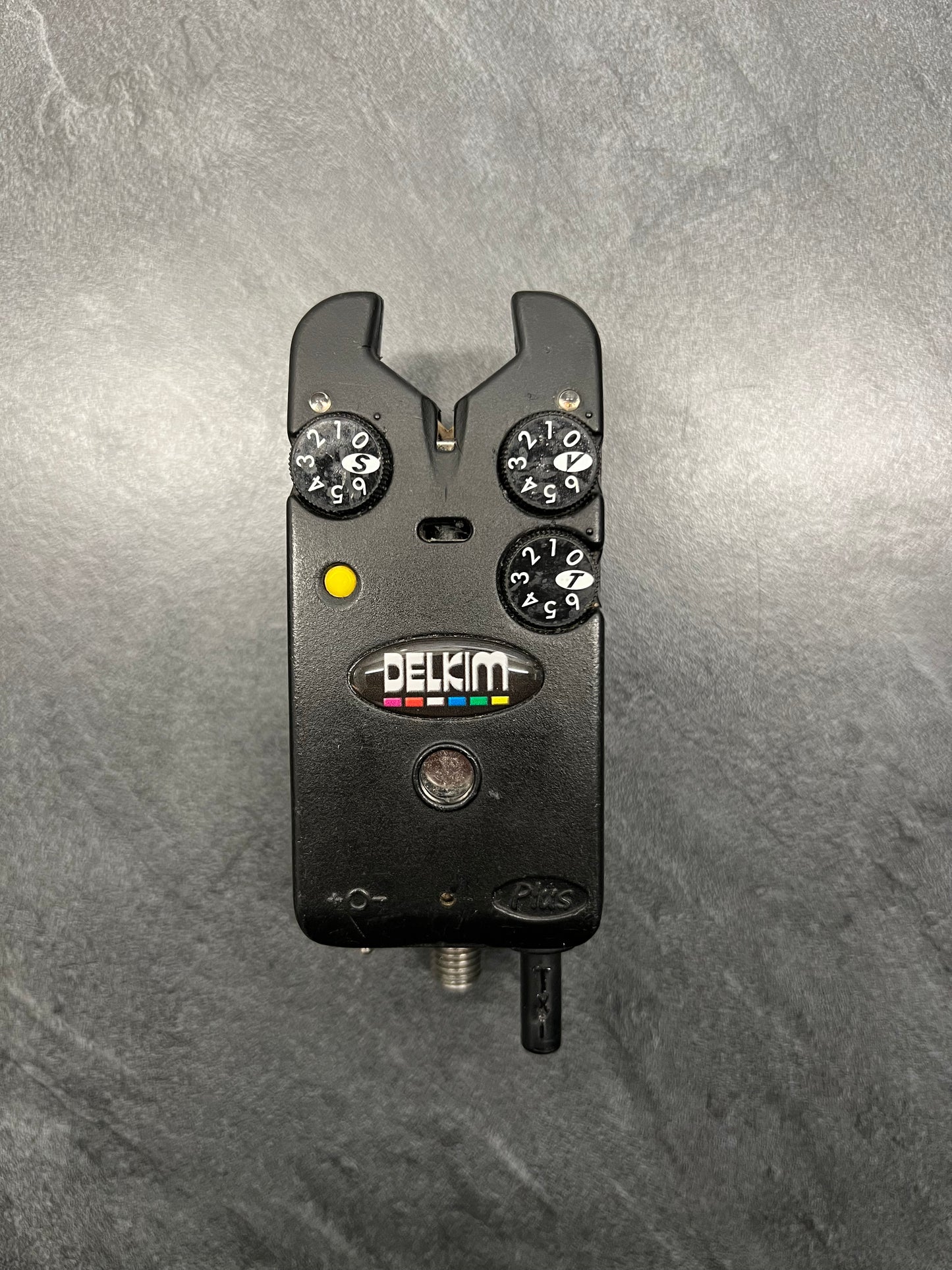 Détecteur de touche Delkim TXI Plus noir avec bouton jaune et molette
