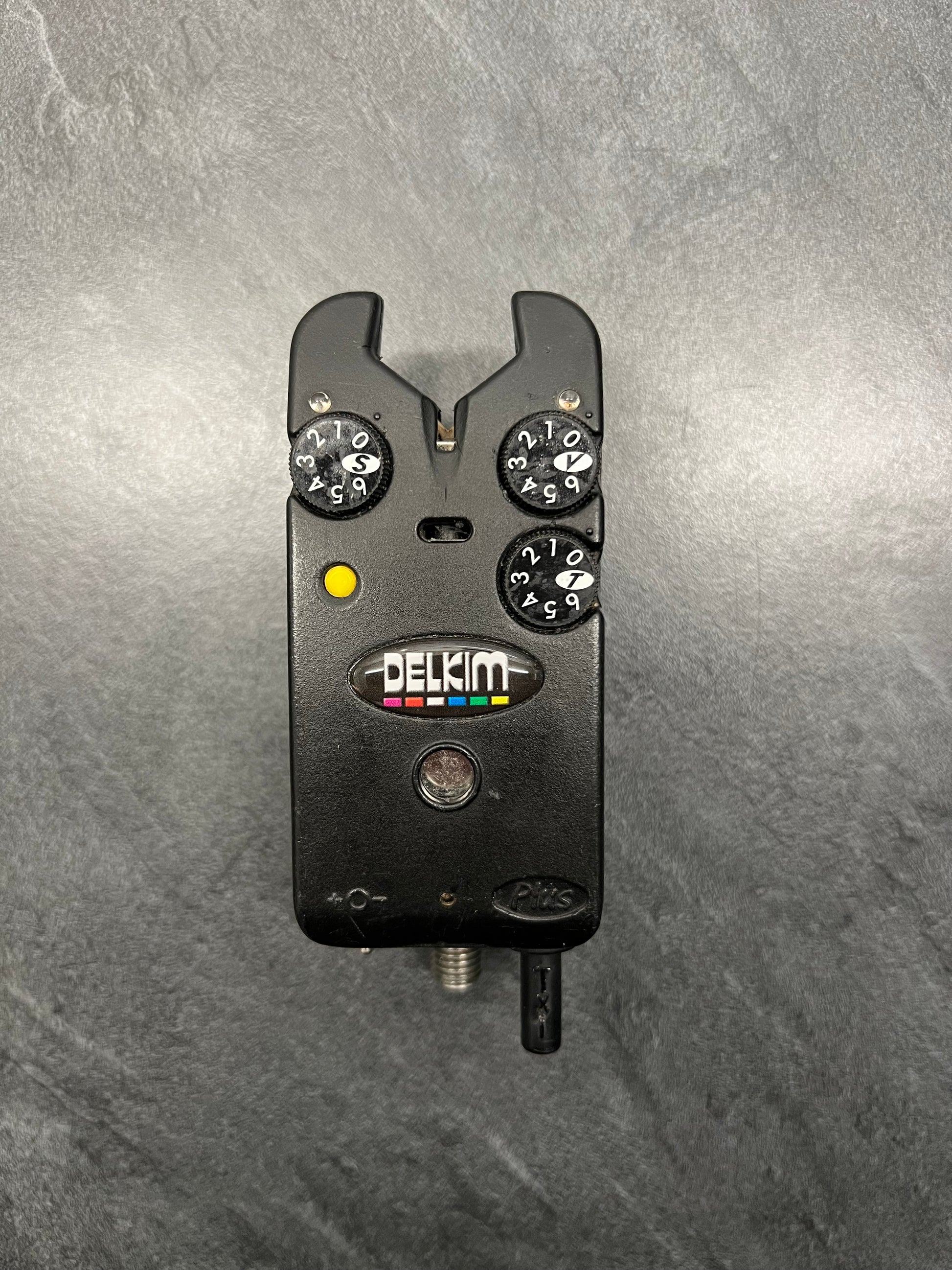 Détecteur de touche Delkim TXI Plus noir avec bouton jaune et molette
