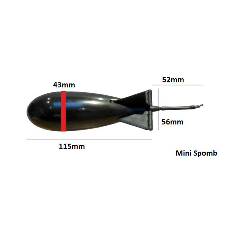 Mini Spomb noir et gris avec tige métallique