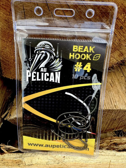 Boîte d’hameçons Beak Hook S #4 AU PELICAN, 10 pièces